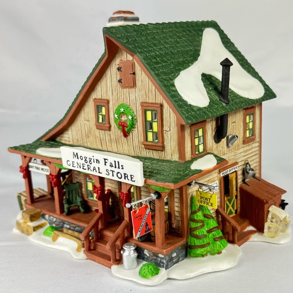 Vintage Department 56 Moggin Falls General Store Light-Up Holiday Decoration
